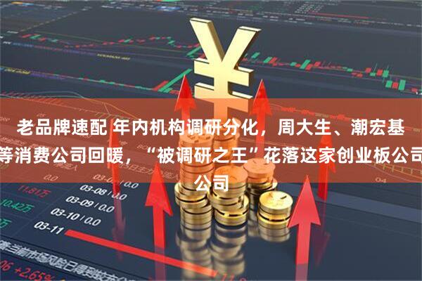 老品牌速配 年内机构调研分化，周大生、潮宏基等消费公司回暖，“被调研之王”花落这家创业板公司